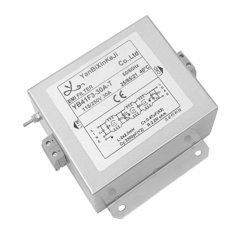 Mükemmel Performanslı 20A-200A EMI Gürültü Filtresi Özellikle 50/60HZ Inverter için Tasarlanmıştır