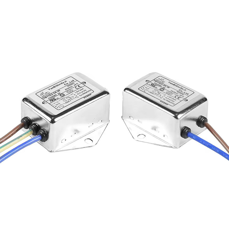 AC Tek Fazlı Genel EMI Filtresi 220V 1A ~ 10A Elektrik hattı Filtresi Ossilograf için