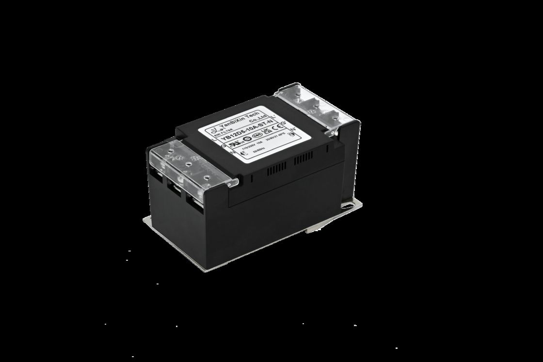 Tek Fazlı Filtre Güvenli Plastik Kasa EMI/EMC Filtresi Klemens Kapağı İle