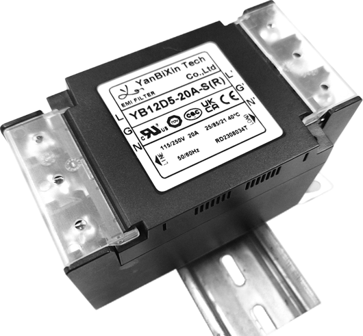 YBX New Type Single-Phase Filter Safe Plastic Housing EMI/EMC Filter With Terminal Block Cover
